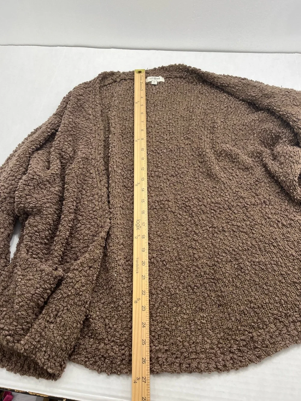 Umgee Women’s Size Small Cozy Textured Open Front Cardigan